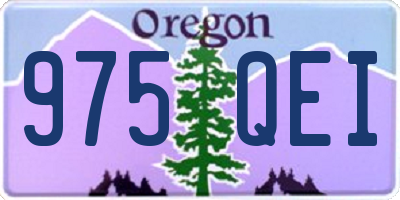 OR license plate 975QEI
