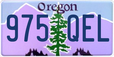 OR license plate 975QEL