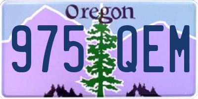 OR license plate 975QEM