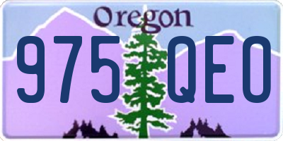 OR license plate 975QEO