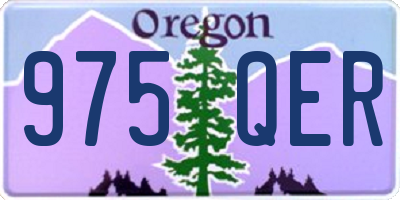 OR license plate 975QER