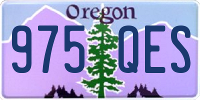 OR license plate 975QES
