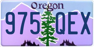 OR license plate 975QEX