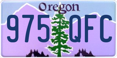 OR license plate 975QFC