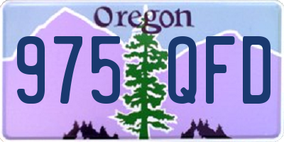 OR license plate 975QFD