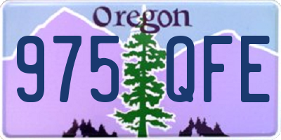 OR license plate 975QFE