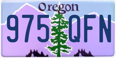 OR license plate 975QFN