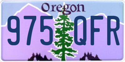 OR license plate 975QFR