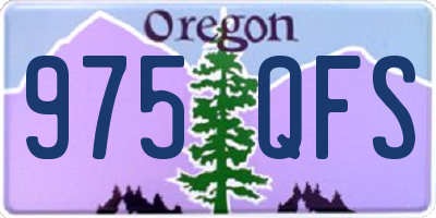 OR license plate 975QFS