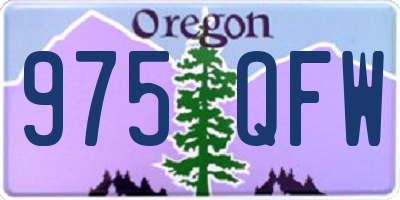 OR license plate 975QFW