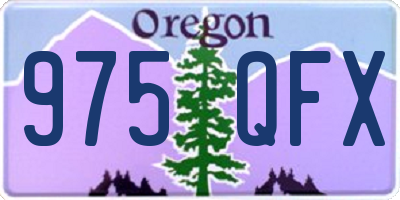 OR license plate 975QFX