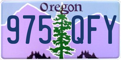 OR license plate 975QFY
