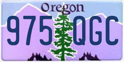 OR license plate 975QGC