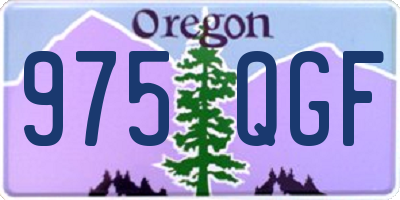 OR license plate 975QGF