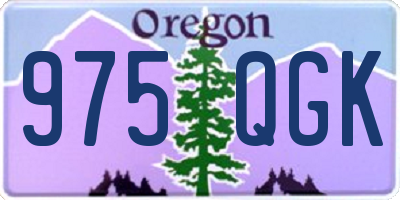 OR license plate 975QGK