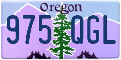 OR license plate 975QGL