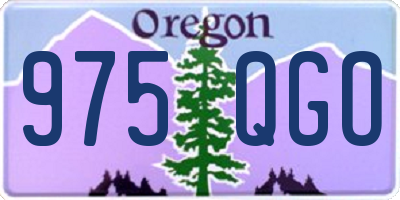 OR license plate 975QGO