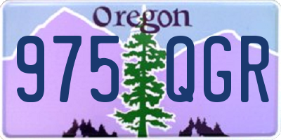 OR license plate 975QGR