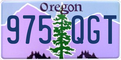 OR license plate 975QGT