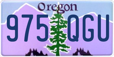 OR license plate 975QGU