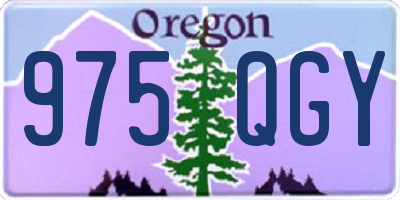 OR license plate 975QGY