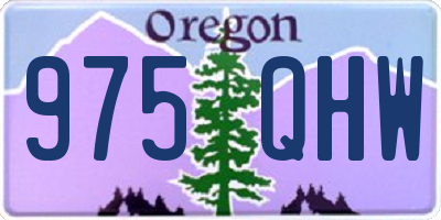 OR license plate 975QHW