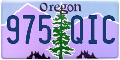 OR license plate 975QIC