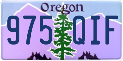 OR license plate 975QIF