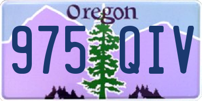 OR license plate 975QIV