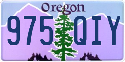 OR license plate 975QIY