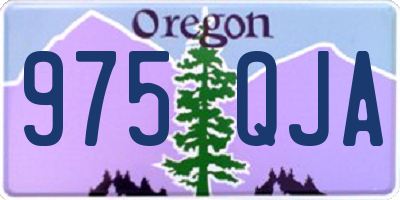 OR license plate 975QJA