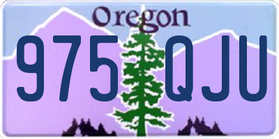 OR license plate 975QJU