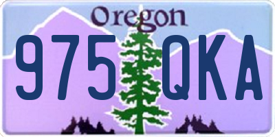 OR license plate 975QKA