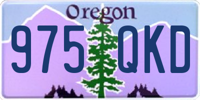 OR license plate 975QKD