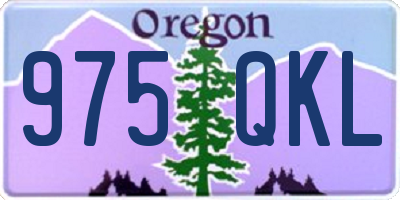OR license plate 975QKL
