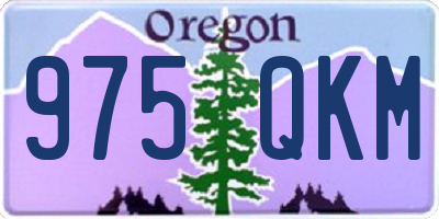 OR license plate 975QKM