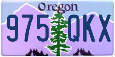OR license plate 975QKX