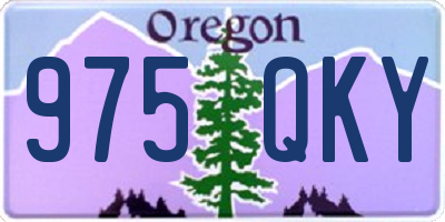 OR license plate 975QKY