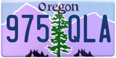 OR license plate 975QLA