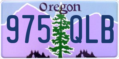 OR license plate 975QLB