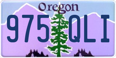 OR license plate 975QLI