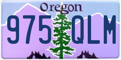 OR license plate 975QLM