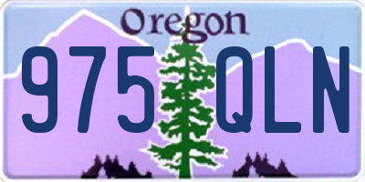 OR license plate 975QLN