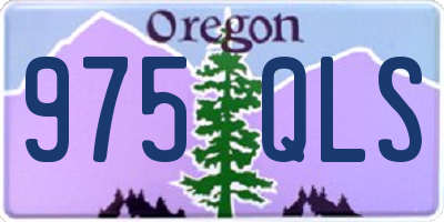 OR license plate 975QLS