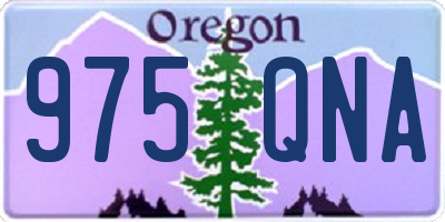 OR license plate 975QNA