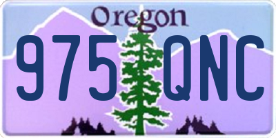 OR license plate 975QNC