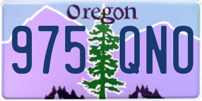 OR license plate 975QNO