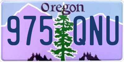 OR license plate 975QNU