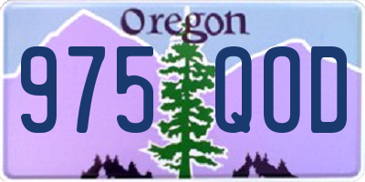 OR license plate 975QOD