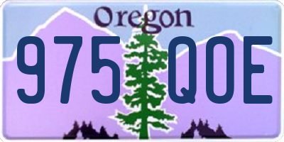OR license plate 975QOE